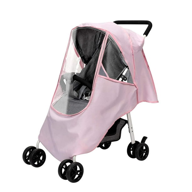 Universal Collection Stroller Weather Shield Solid Pink Color